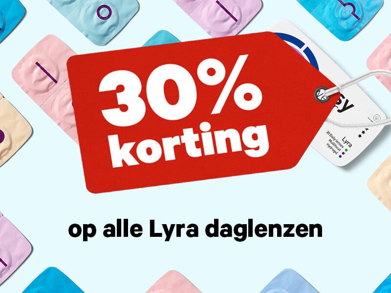 25% korting op alle lenzen