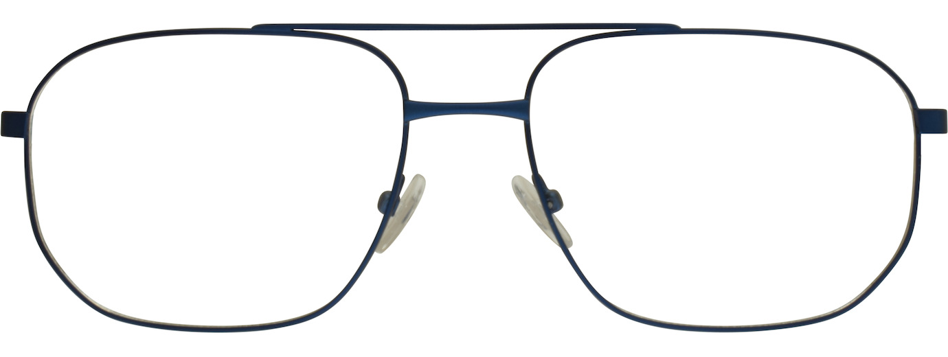 HORREX 2 Stuks Heren Zonnebril Frameloos - Vlinderbril Met Blauwe Glazen En Diamant Detail