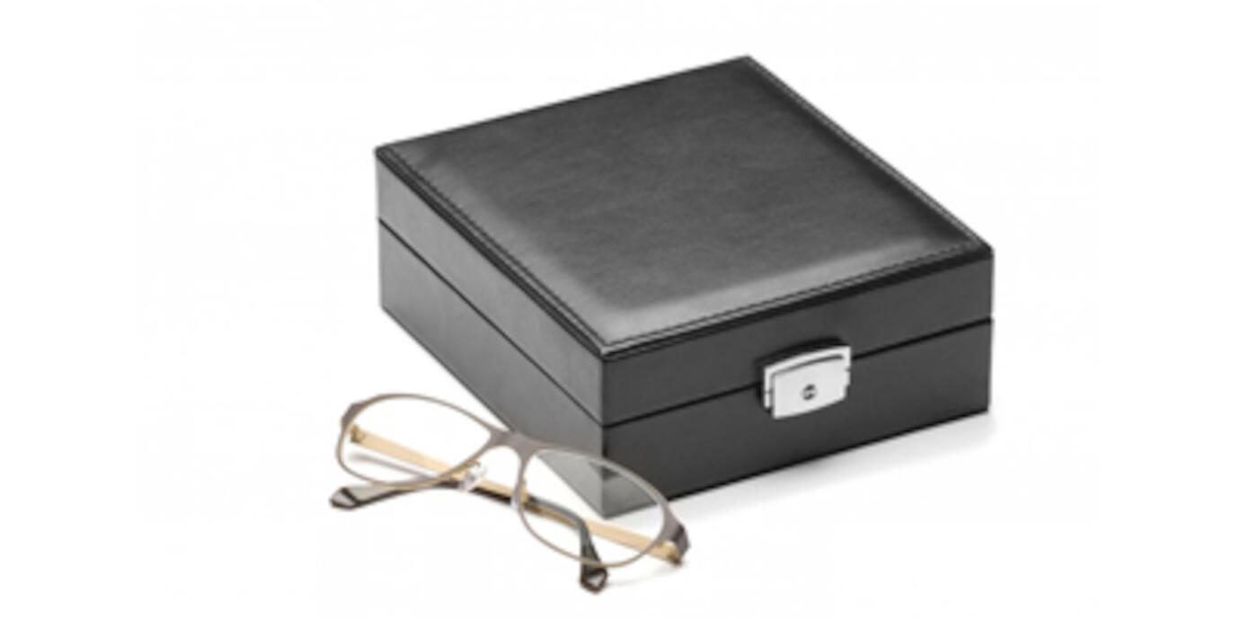 Luxe brillendoos (zwart)  01