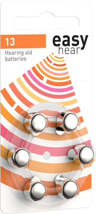 Hoortoestelbatterij A13 - 6 batterijen 01